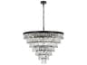 Elegant Lighting Josephine 25-Light Black Tiered Chandelier