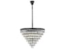 Elegant Lighting Josephine 29-Light Black Tiered Chandelier