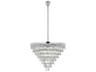 Elegant Lighting Josephine 29-Light Chrome Tiered Chandelier