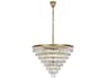 Elegant Lighting Josephine 29-Light Satin Gold Tiered Chandelier