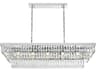 Elegant Lighting Josephine 17-Light Chrome Tiered Island Pendant