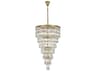Elegant Lighting Josephine 41-Light Satin Gold Tiered Chandelier