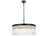 Elegant Lighting Harlow 6-Light Black Drum Chandelier