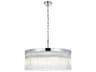 Elegant Lighting Harlow 6-Light Chrome Drum Chandelier