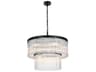 Elegant Lighting Harlow 9-Light Black Tiered Chandelier