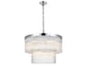 Elegant Lighting Harlow 9-Light Chrome Tiered Chandelier