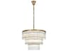 Elegant Lighting Harlow 18-Light Satin Gold Chandelier