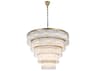 Elegant Lighting Harlow 40-Light Satin Gold Tiered Chandelier