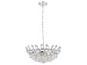 Elegant Lighting Emilia 5-Light Chrome Crystal Pendant