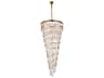 Elegant Lighting Sydney 35-Light Satin Gold Tiered Chandelier