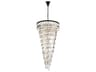 Elegant Lighting Sydney 42-Light Matte Black Tiered Chandelier
