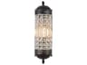 Elegant Lighting Olivia 1-Light Dark Bronze Clear Crystal Wall Sconce