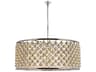 Elegant Lighting Madison 10-Light Polished Nickel Crystal Drum Chandelier