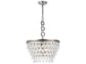 Elegant Lighting Nordic 5-Light Antique Silver Clear Crystal Empire Pendant