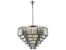 Elegant Lighting Sydney 33-Light Polished Nickel Silver Crystal Tiered Chandelier