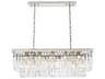 Elegant Lighting Sydney 12-Light Polished Nickel Clear Crystal Tiered Island Pendant