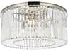 Elegant Lighting Sydney 8-Light Polished Nickel Clear Crystal Drum Flush Mount