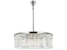 Elegant Lighting Sydney 10-Light Polished Nickel Clear Crystal Drum Pendant