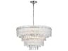 Elegant Lighting Emilia 8-Light Chrome Tiered Chandelier