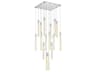 Elegant Lighting Weston 16-Light6-Light Chrome Crystal LED Cylinder Pendant