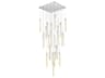 Elegant Lighting Weston 25-Light Chrome Crystal LED Cylinder Pendant