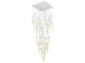 Elegant Lighting Weston 36-Light Chrome Crystal LED Cylinder Pendant