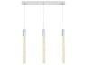 Elegant Lighting Weston 3-Light Chrome Crystal LED Cylinder Island Pendant