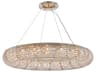 Elegant Lighting Paris 20-Light Brass Crystal Round Pendant