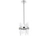 Elegant Lighting Serena 6-Light Chrome Crystal Linear Mini Pendant