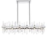Elegant Lighting Serena 24-Light Chrome Crystal Linear Island Pendant