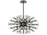 Elegant Lighting Vera 24-Light Black Crystal Glass Sputnik Island Pendant