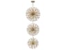 Elegant Lighting Vera 74-Light Satin Gold Sputnik Pendant