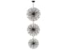 Elegant Lighting Vera 100-Light Black Sputnik Pendant