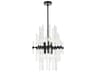 Elegant Lighting Sienna 6-Light Black Crystal Glass Pendant