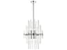 Elegant Lighting Sienna 6-Light Chrome Crystal Glass Pendant