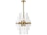 Elegant Lighting Sienna 6-Light Gold Crystal Glass Pendant