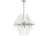 Elegant Lighting Sienna 6-Light Chrome Crystal Glass Pendant