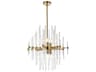 Elegant Lighting Sienna 6-Light Gold Crystal Glass Pendant