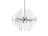 Elegant Lighting Sienna 8-Light Chrome Crystal Glass Pendant