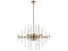 Elegant Lighting Sienna 8-Light Gold Crystal Glass Pendant