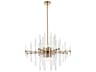 Elegant Lighting Sienna 8-Light Gold Crystal Glass Pendant
