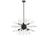 Elegant Lighting Sienna 10-Light Black Crystal Glass Sputnik Pendant