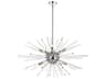Elegant Lighting Sienna 10-Light Chrome Crystal Glass Sputnik Pendant