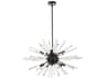 Elegant Lighting Sienna 10-Light Black Crystal Glass Sputnik Pendant