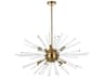 Elegant Lighting Sienna 10-Light Gold Crystal Glass Sputnik Pendant