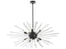 Elegant Lighting Sienna 10-Light Black Crystal Glass Sputnik Pendant