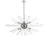 Elegant Lighting Sienna 10-Light Chrome Crystal Glass Sputnik Pendant