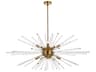 Elegant Lighting Sienna 10-Light Gold Crystal Glass Sputnik Pendant