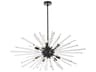 Elegant Lighting Sienna 10-Light Black Crystal Glass Sputnik Pendant