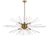 Elegant Lighting Sienna 10-Light Gold Crystal Glass Sputnik Pendant